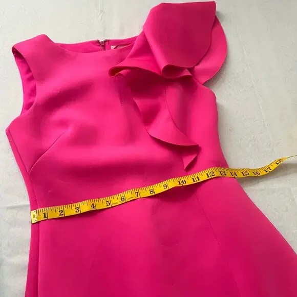 Eliza J Pink Ruffle Sleeve Dress - Picture 11 of 13